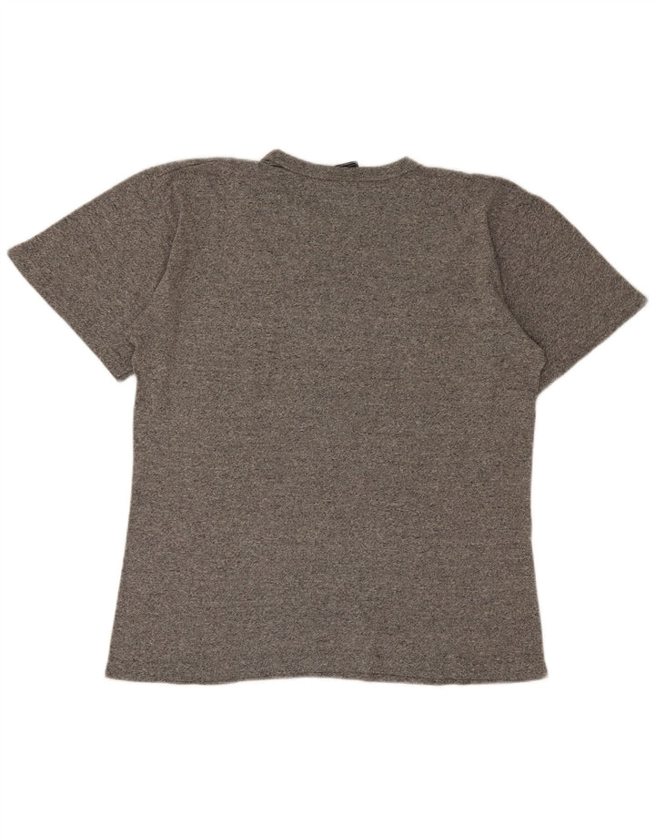 Champion Herre Grafisk T-Shirt Top Stor Grå Flecked