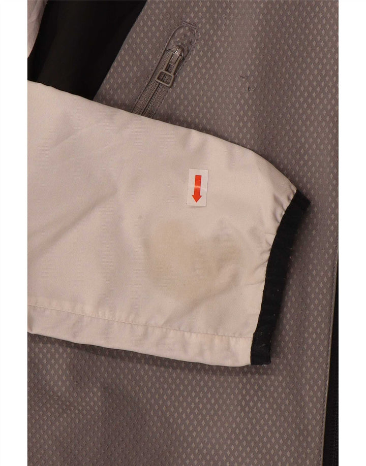Adidas Regnjakke med hætte til mænd UK 34 XS Grå Colourblock Polyester