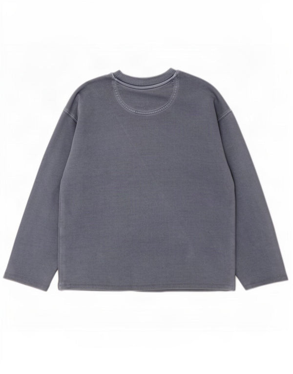Marks & Spencer Womens Relaxed Fit Sweatshirt Jumper UK 14 Medium Blue