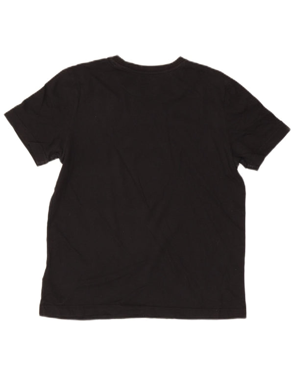 Adidas drenge grafisk t-shirt top 13-14 år stor sort bomuld