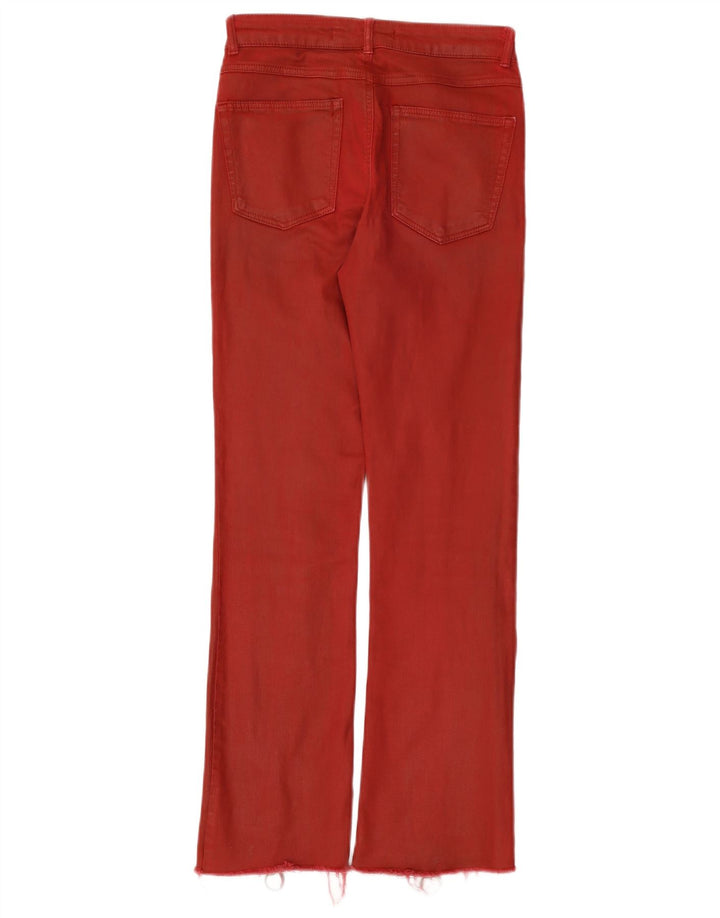 Zara Dame Trafaluc Bootcut Jeans EU 34 2XS W24 L26 Rød