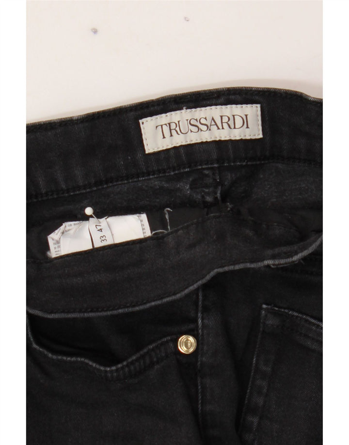 TRUSSARDI Womens Straight Jeans W33 L27 Black Vintage Trussardi and Second-Hand Trussardi from Messina Hembry 