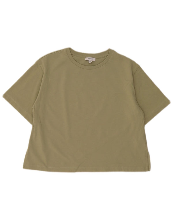 Reiss Girls T-Shirt Top 13-14 år Khaki Bomuld