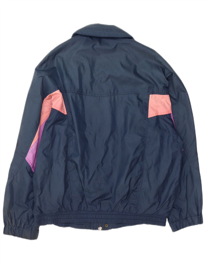 Brugi Herre Bomber Jacket UK 38 Medium Navy Blue Colourblock Polyester