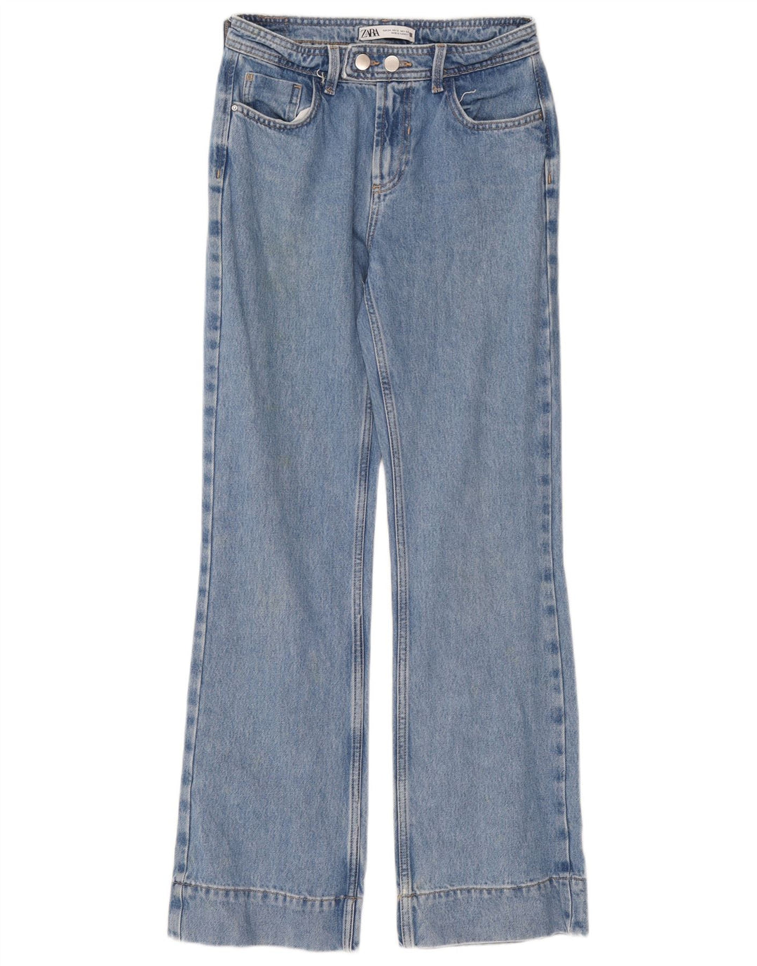 Zara Dame Bootcut Jeans EU 34 2XS W24 L31 Blå
