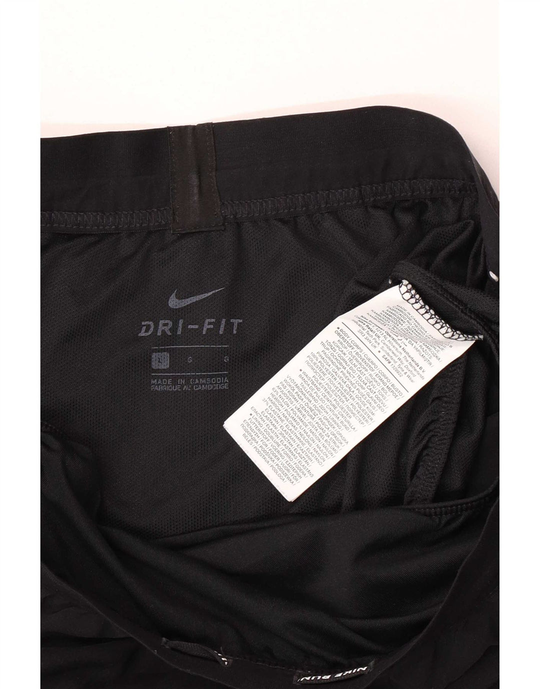 Nike Dri Fit sportsshorts til kvinder store sorte polyester