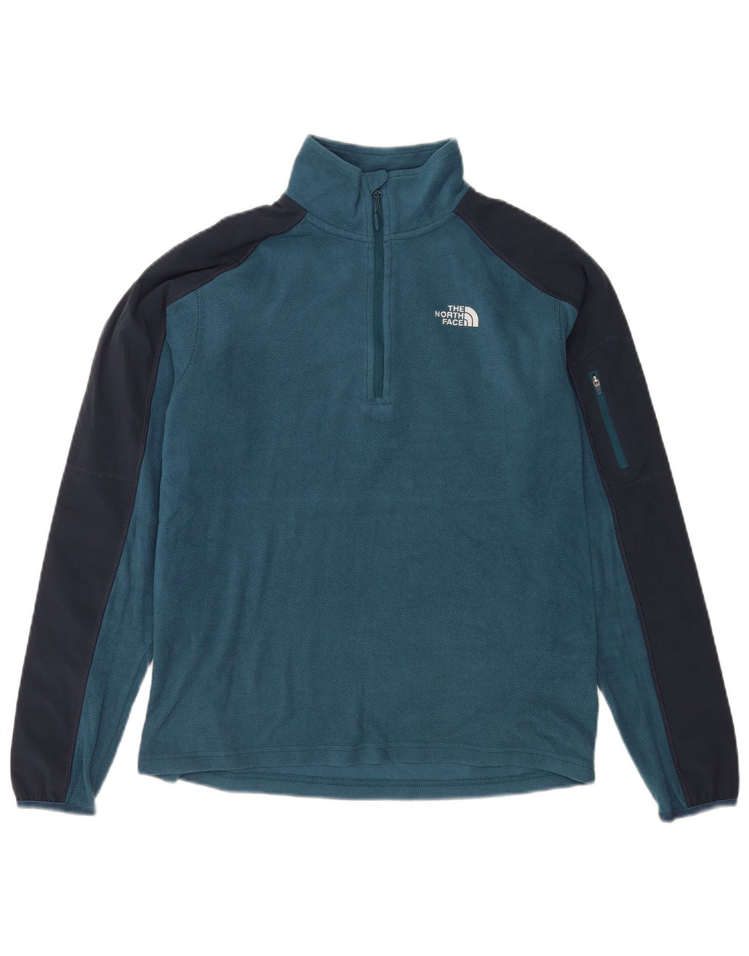 The North Face Herre lynlåshals Fleece Jumper Lille blå Colourblock Polyester