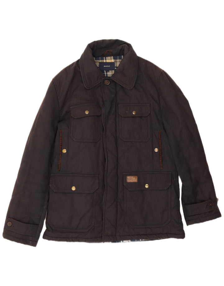 Gant Herre Quiltet Utility Jacket UK 38 Medium Navy Blue