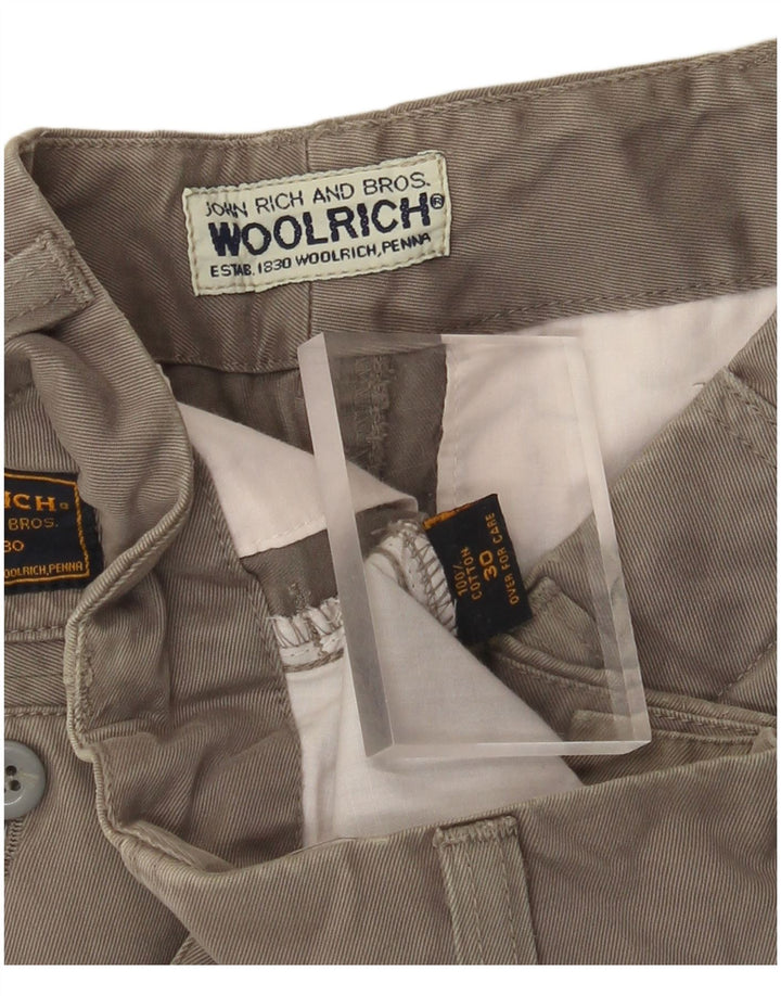 WOOLRICH Chino Shorts til mænd W30 Medium Khaki Bomuld