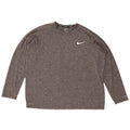 Nike Herre Dri Fit Top Langærmet XL Grå Flecked