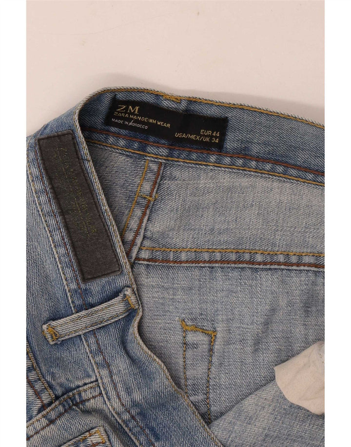 Zara Slim Jeans til mænd W34 L33 Blå