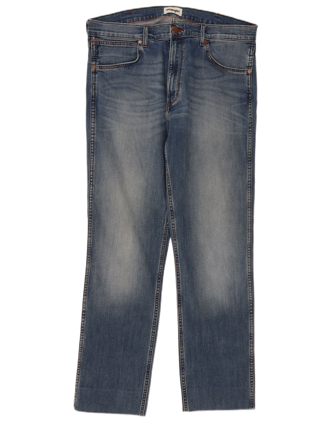 Wrangler Straight Jeans til mænd W38 L32 Blå