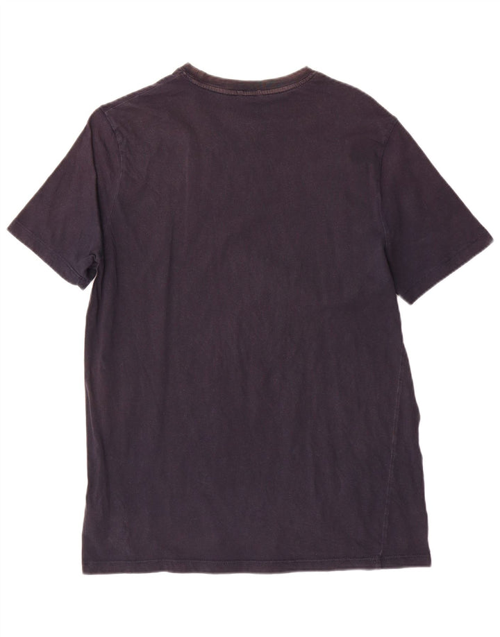 Guess Herre almindelig grafisk T-shirt Top Stor marineblå bomuld