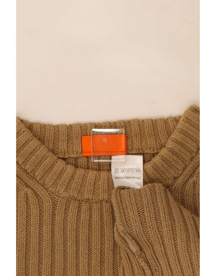 Gin Tonic Herre Crew Neck Jumper Sweater XL Beige Bomuld