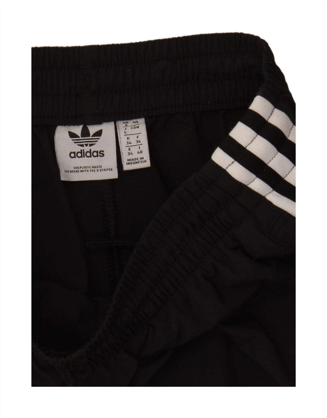 ADIDAS Womens Tracksuit Trousers Joggers US 8 Medium Black Polyester Vintage Adidas and Second-Hand Adidas from Messina Hembry 