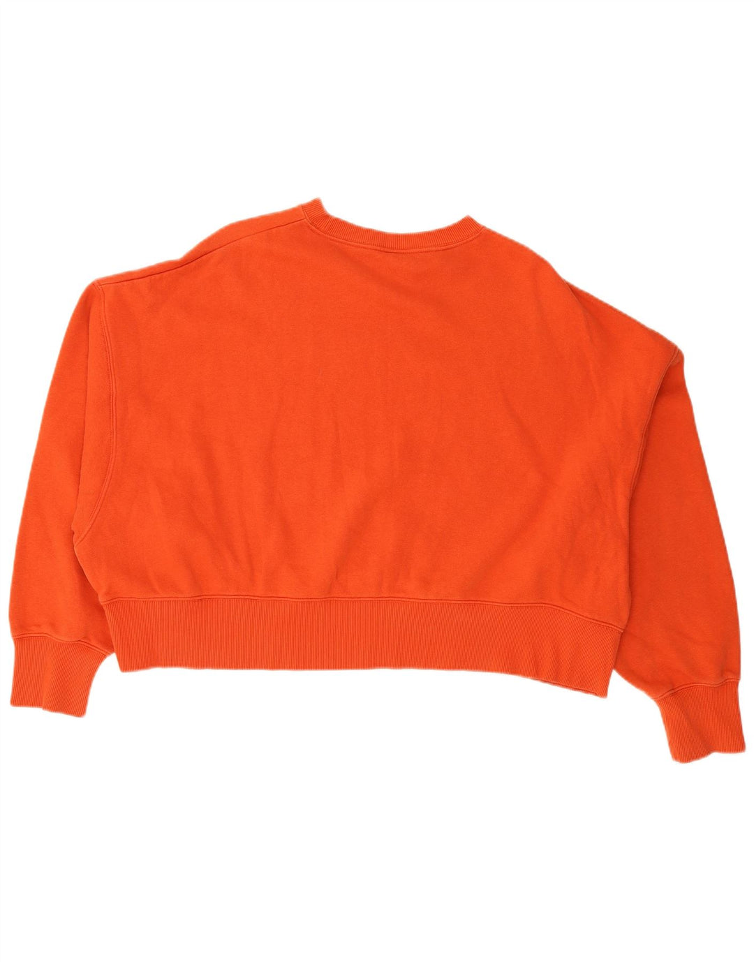 Nike Womens Crop Oversized Sweatshirt Jumper UK 14 Medium Rød Bomuld