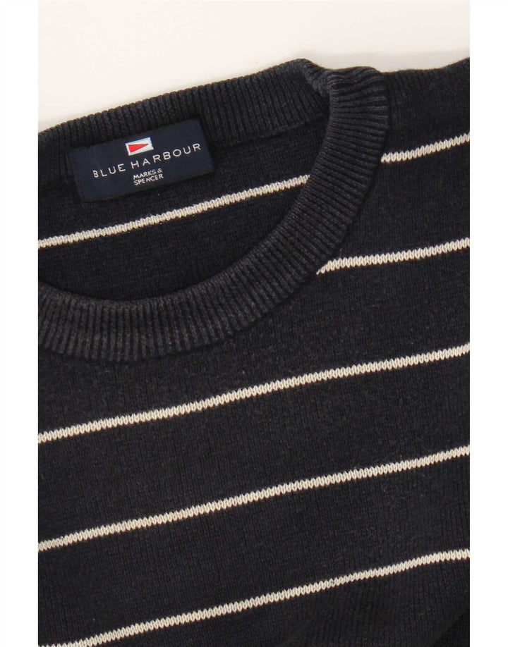 Marks & Spencer Herre Blue Harbor Crew Neck sweater Medium Navy Blue