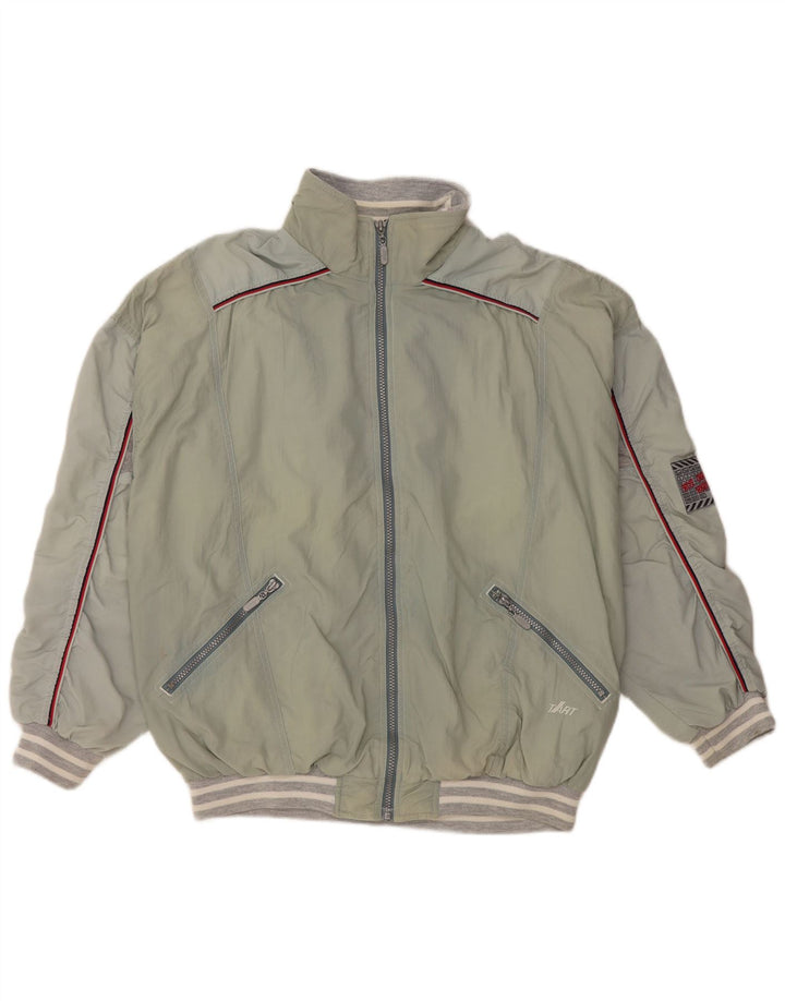 VINTAGE Træningsdragt til mænd Topjakke Stor Grøn Colourblock