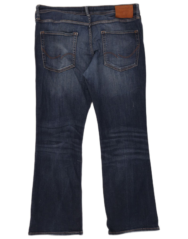 Jack & Jones Herre Jake Bootcut Jeans W34 L30 Marineblå Bomuld