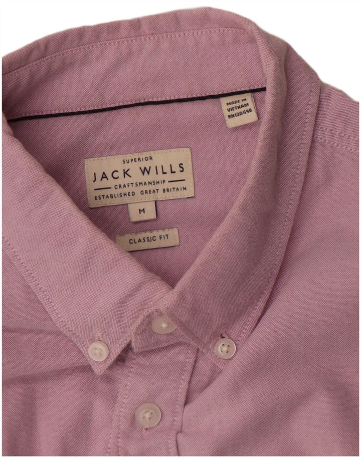 Jack Wills Herre Classic Fit skjorte Medium Pink Bomuld