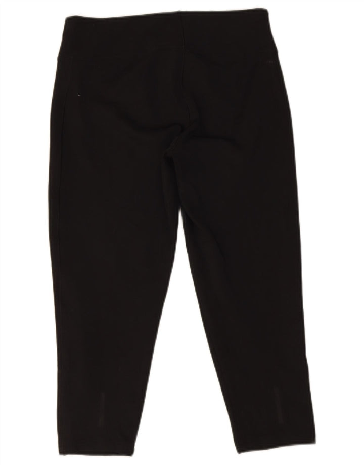 Adidas Dame Climalite Capri Leggings UK 12/14 Medium Black Polyester
