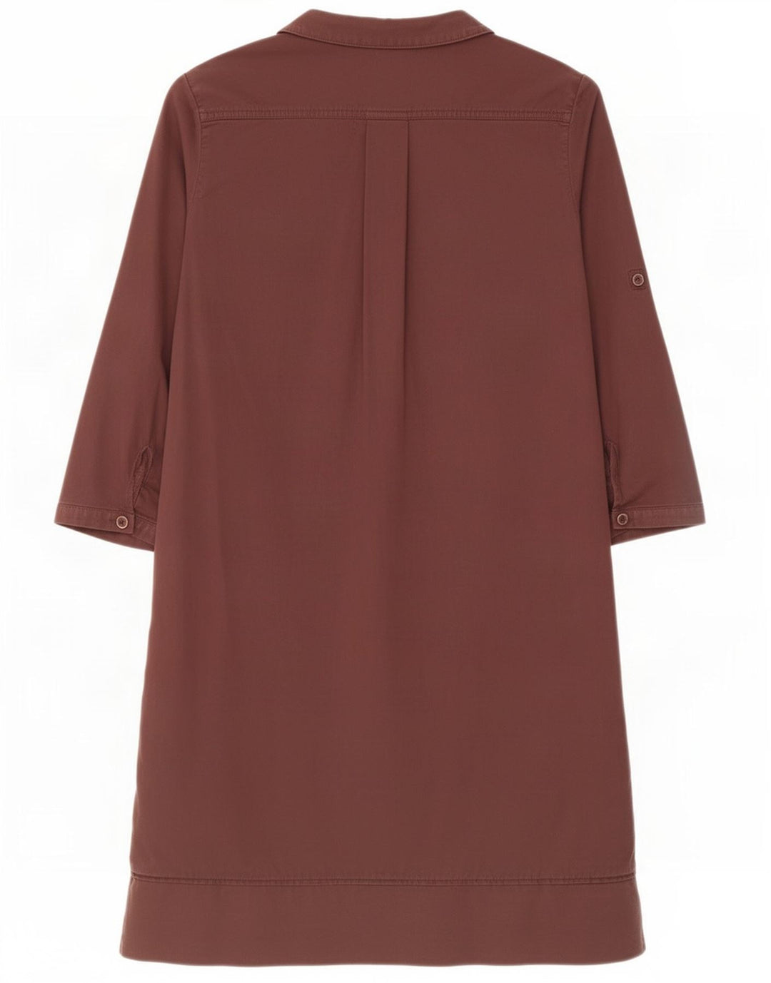Massimo Dutti Dame 3/4 Ærm Skift Kjole EU 40 Medium Brun