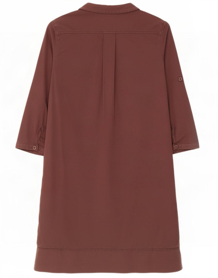 Massimo Dutti Dame 3/4 Ærm Skift Kjole EU 40 Medium Brun