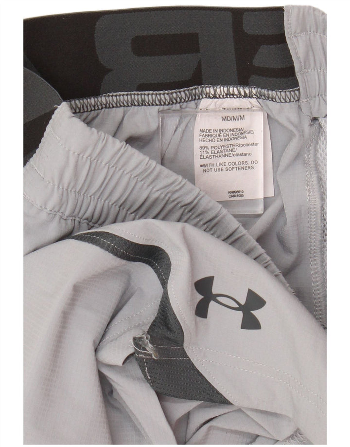 Under Armour Herre grafiske sportsshorts Medium Grå Colourblock Polyester