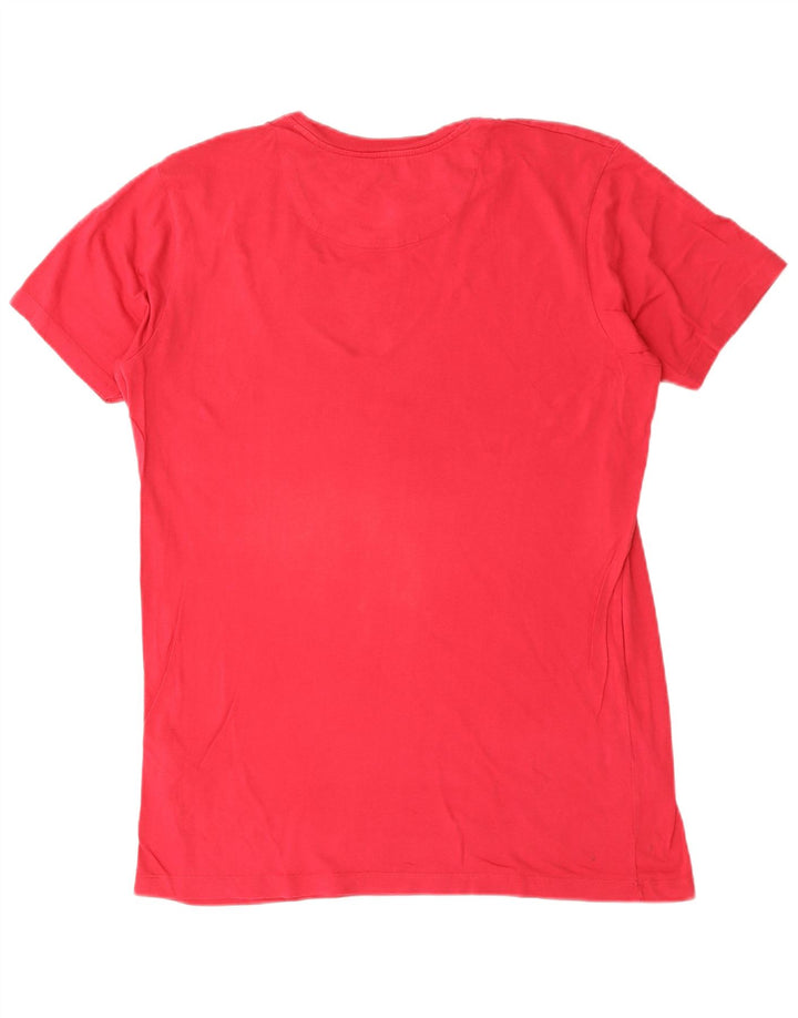 Harmont & Blaine Herre grafisk T-shirt Top Stor rød bomuld