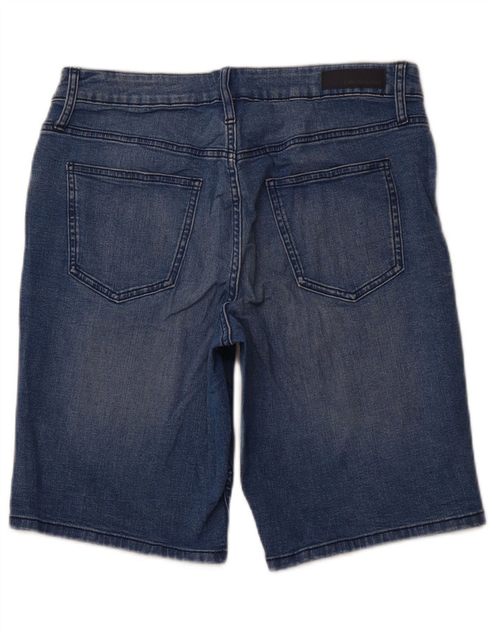 CALVIN KLEIN Dame denim Shorts US 12 Large W32 Blue Cotton
