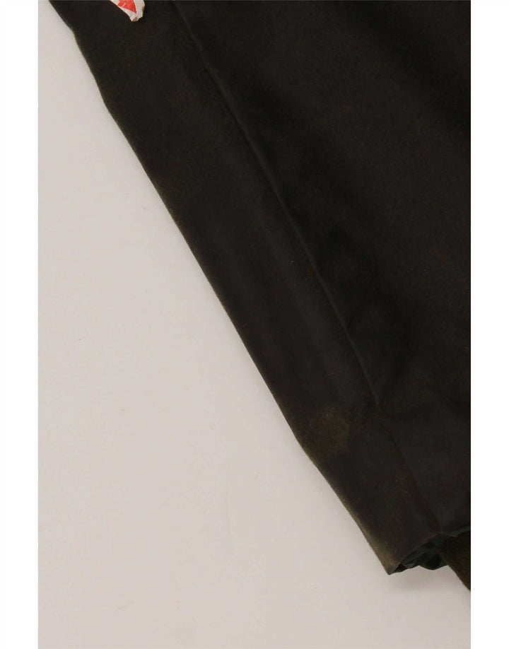 Vintage kvinders vokset bomuldsjakke UK 14 Large Khaki