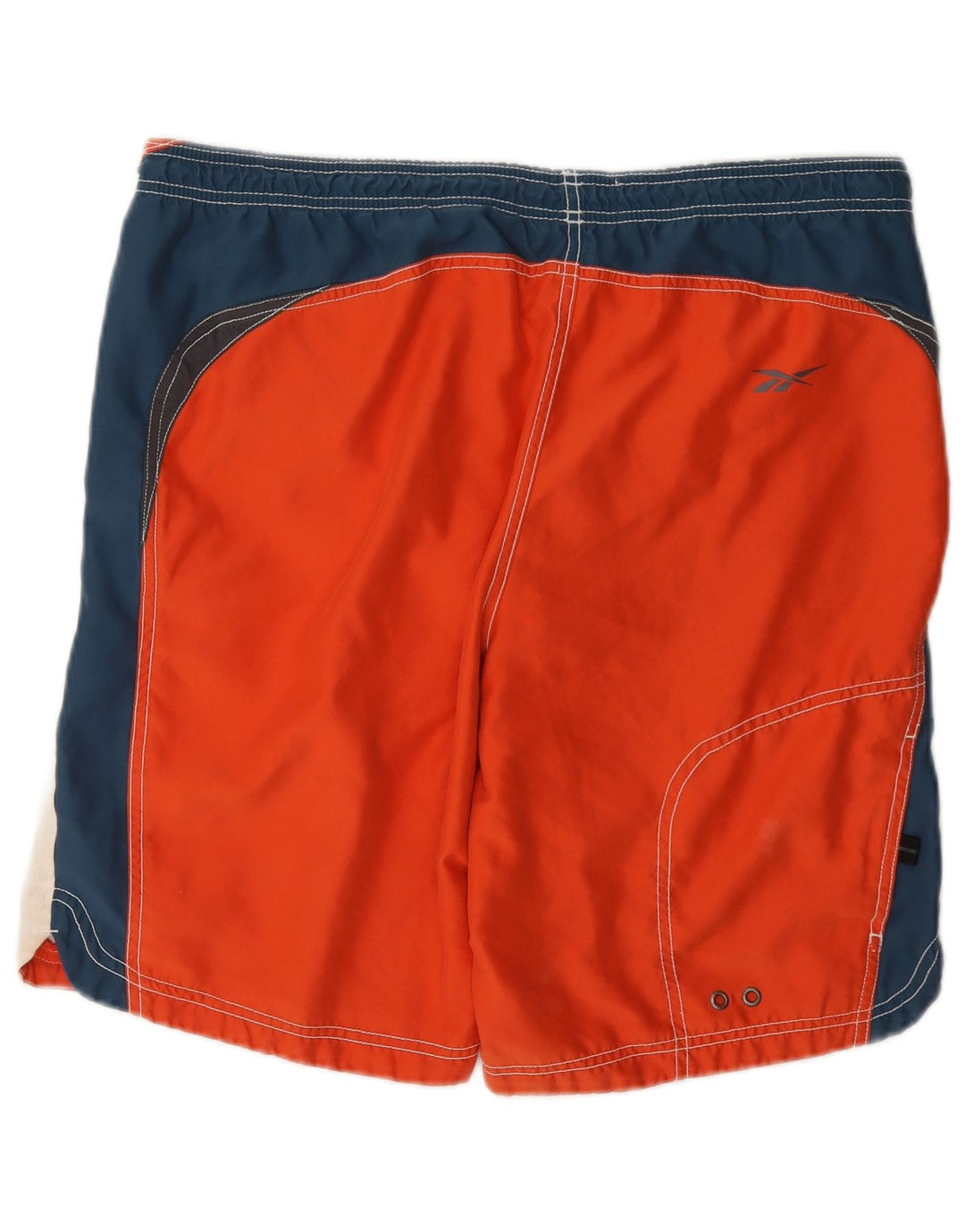 Reebok Herre grafiske svømmeshorts Medium Orange Colourblock Polyester