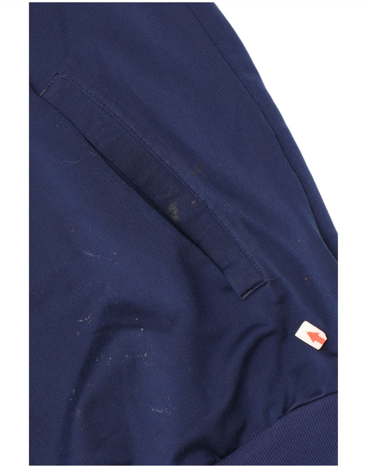 Adidas Træningsdragt til mænd Topjakke UK 40/42 Medium Navy Blue Colourblock