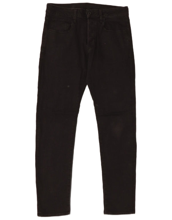 G-Star Herre Slim Straight Jeans W31 L32 Sort Bomuld