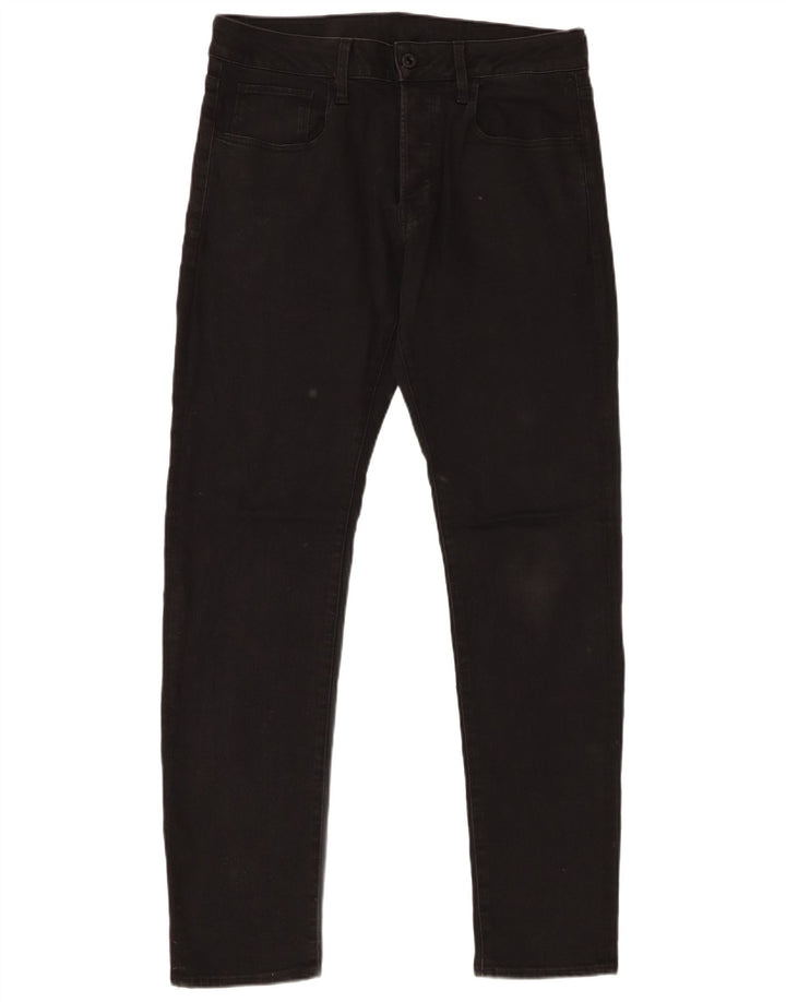 G-Star Herre Slim Straight Jeans W31 L32 Sort Bomuld
