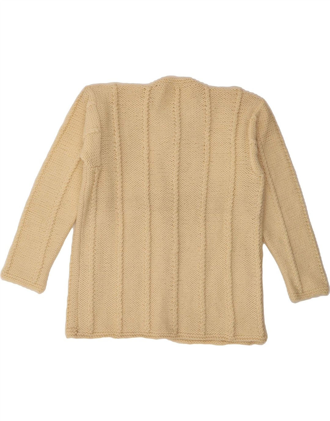 VINTAGE Womens Cardigan Sweater UK 14 Large Off White Vintage Vintage and Second-Hand Vintage from Messina Hembry 