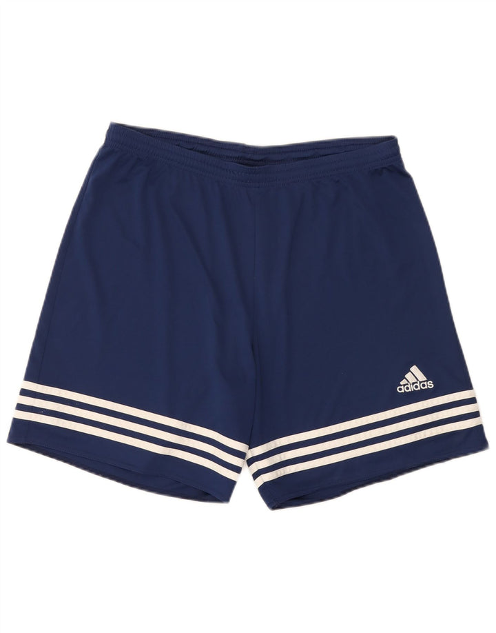 Adidas Herre Climalite Sportshorts store marineblå polyester