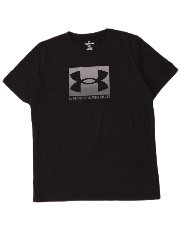 Under Armour Boys Grafisk T-Shirt Top 13-14 år XL Sort Bomuld
