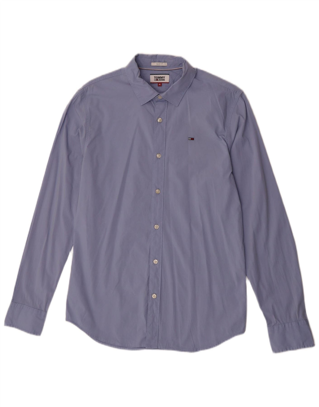 Tommy Hilfiger Herre Slim Fit skjorte Medium Blue Bomuld