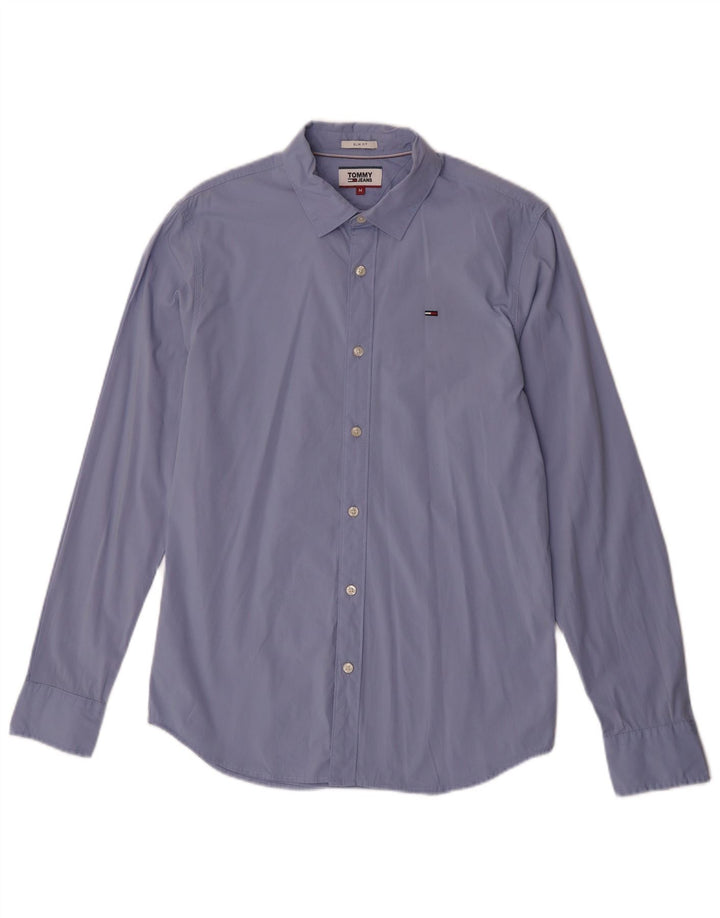 Tommy Hilfiger Herre Slim Fit skjorte Medium Blue Bomuld