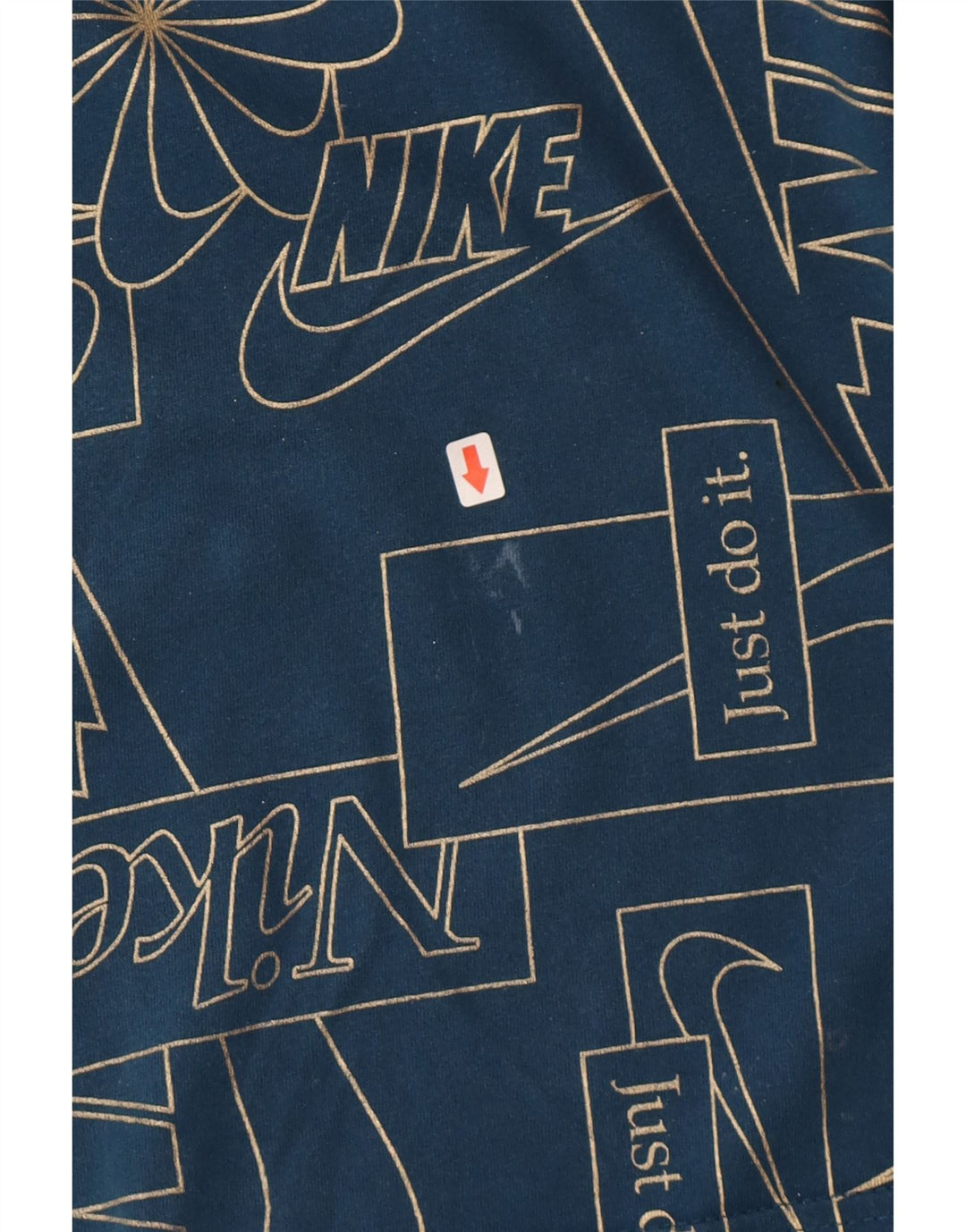 Nike grafisk T-shirt top til mænd, lille marineblå bomuld