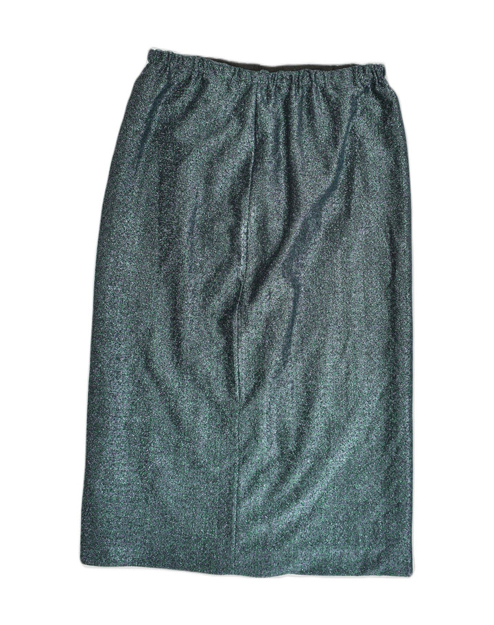 VINTAGE Womens Midi Skirt W32 Large Blue | Vintage Vintage | Thrift | Second-Hand Vintage | Used Clothing | Messina Hembry 