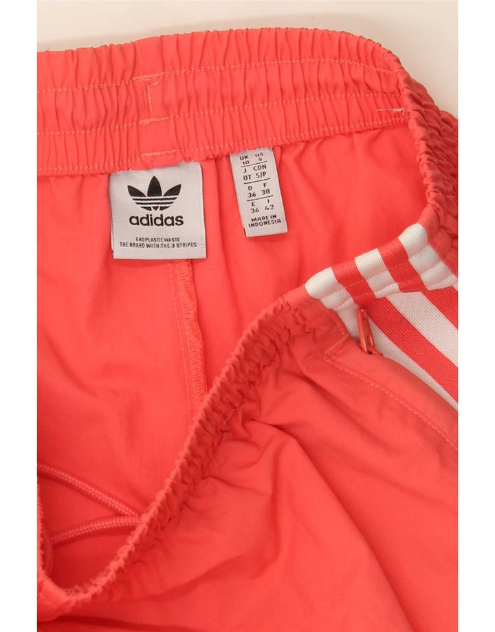Adidas Dame træningsdragt Bukser Joggers UK 10 Small Orange Polyester