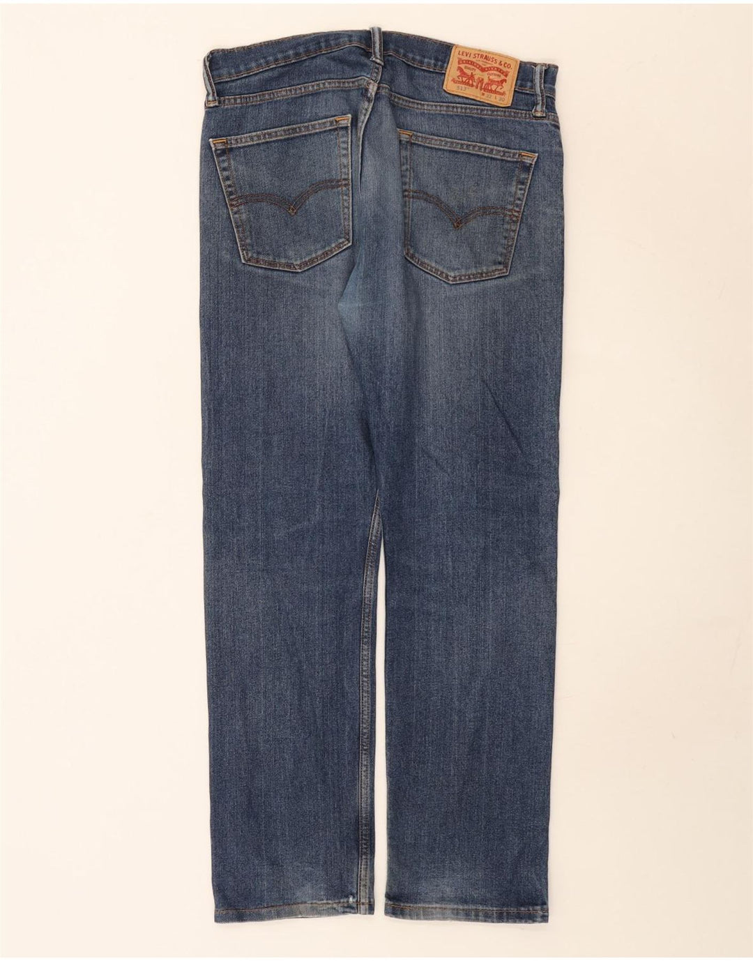 Levi's Herre 513 Straight Jeans W32 L30 Blå Bomuld