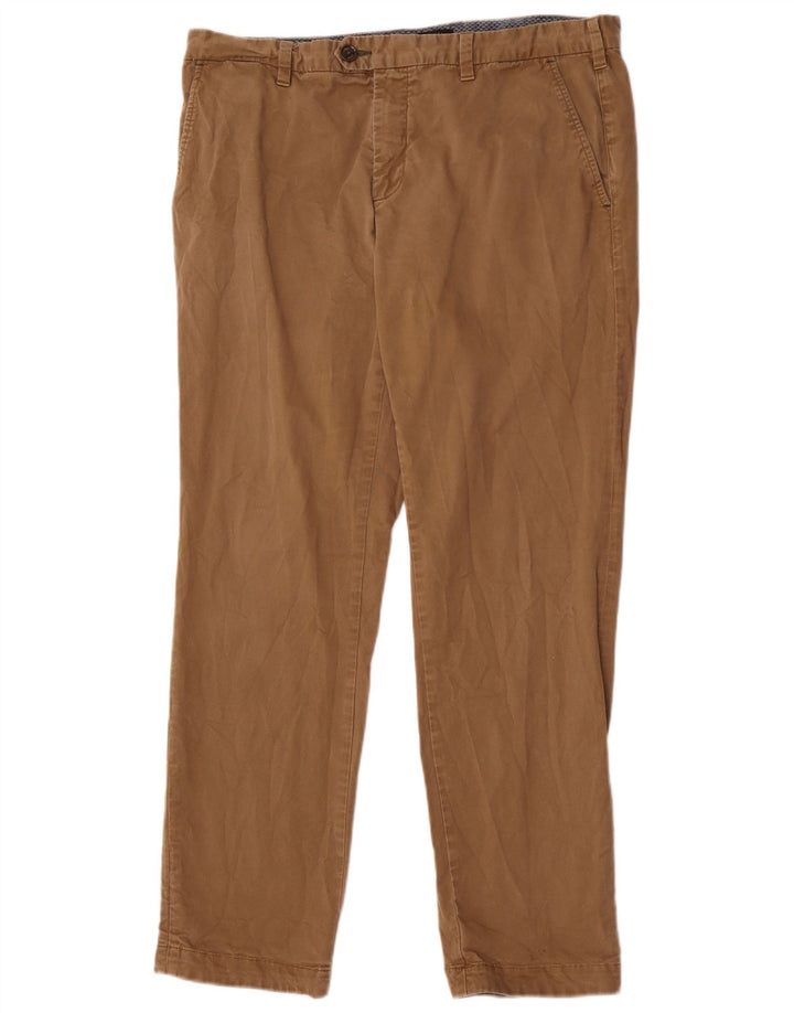 Ted Baker Herre lige jakkesæt bukser W36 L31 Beige bomuld