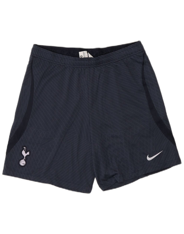 Nike Mens Tottenham Slim Fit Sport Shorts Large Navy Blue Striped