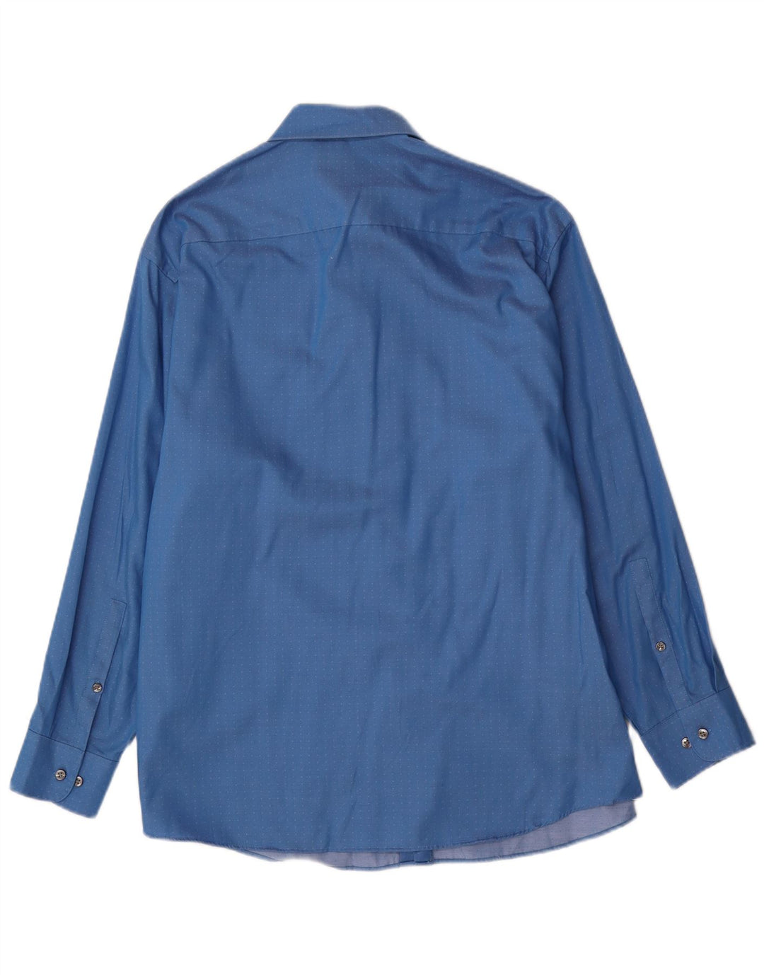 Calvin Klein Herre Regular Fit Skjorte Størrelse 16 1/2 Large Blue Spotted Bomuld