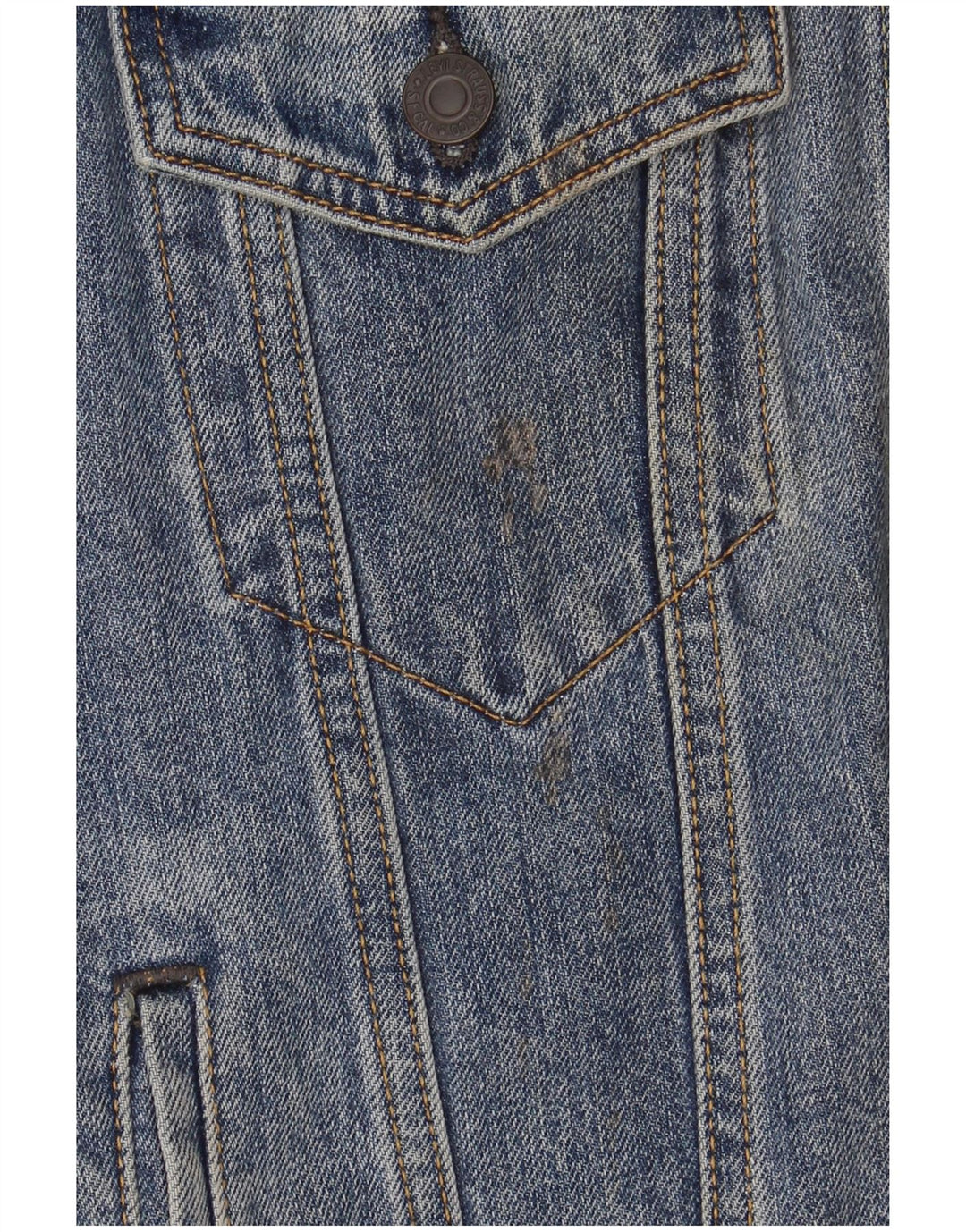 Levi's Dame denimjakke UK 10 Lille Blå Bomuld