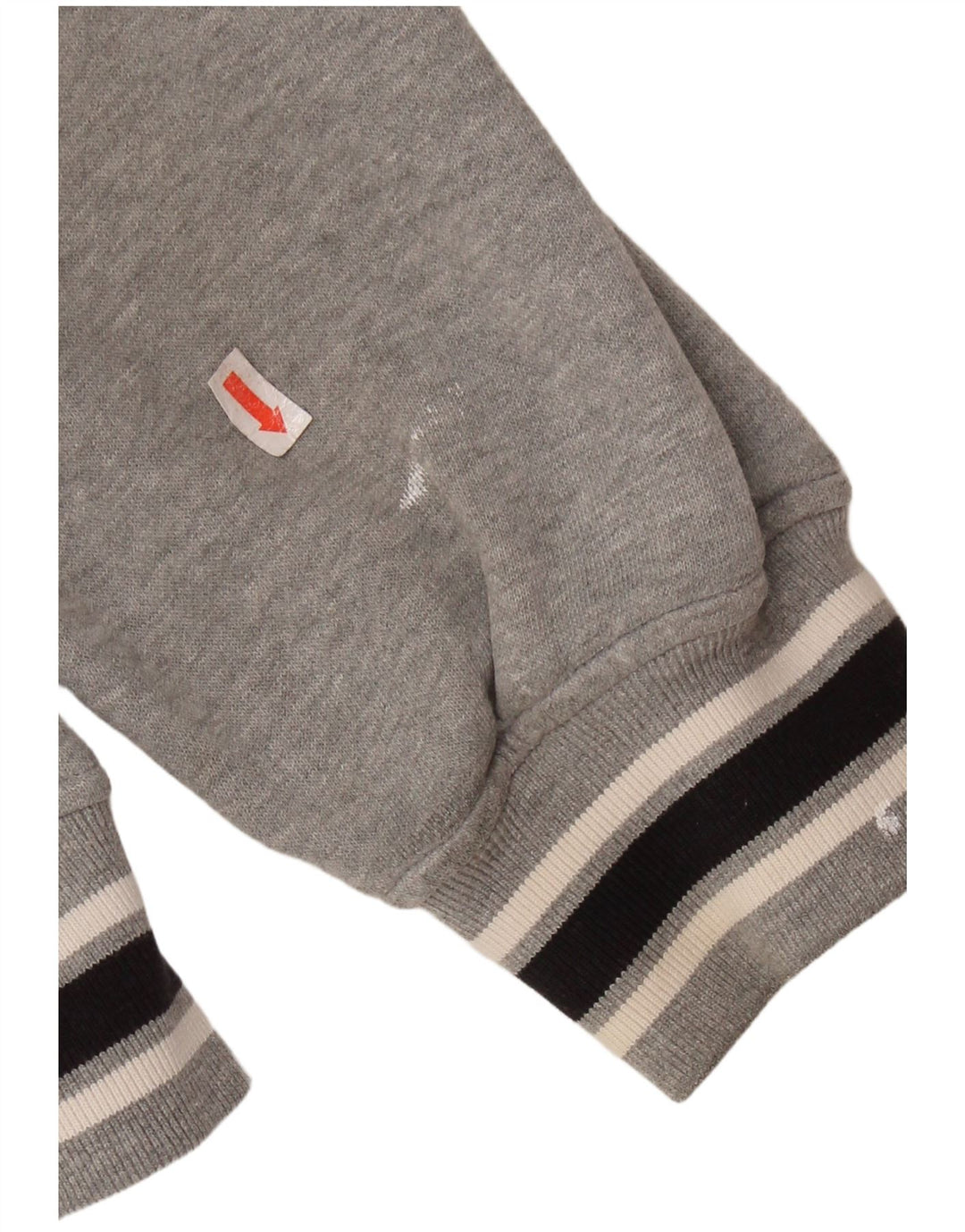 MAJESTISK Dame New York Yankees Hættetrøje med lynlås UK 14 Medium Grå