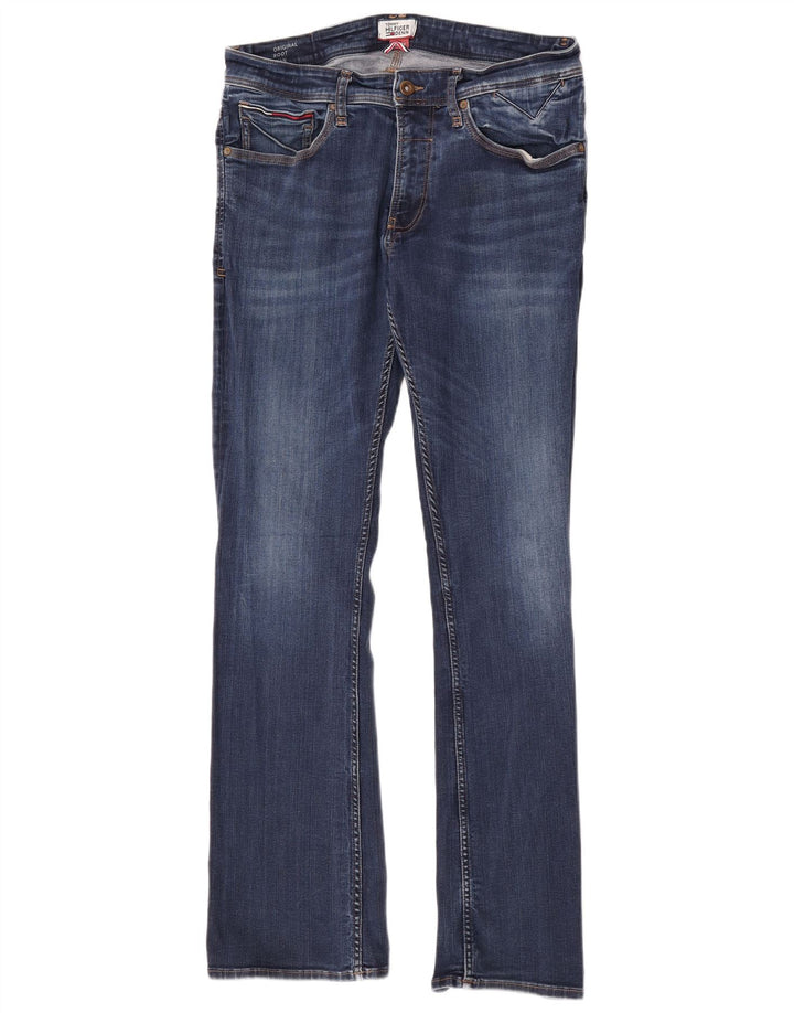 Tommy Hilfiger Herre Ryan Bootcut Jeans W34 L34 Blå Bomuld